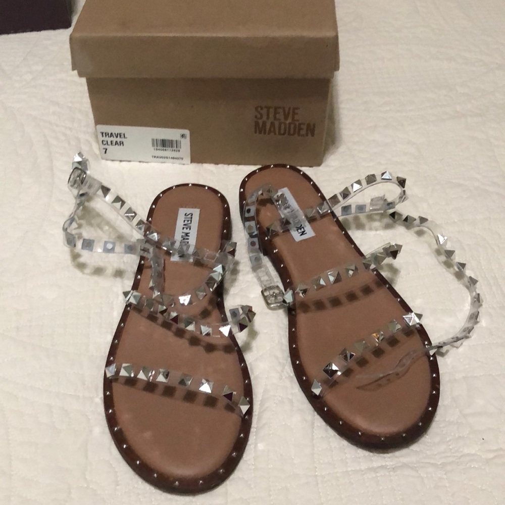 Steve Madden Clear Sandals